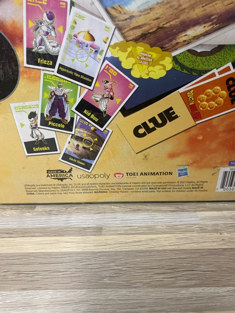 Clue Dragon Ball Z Edition Board Game - Dragon Ball Z anime